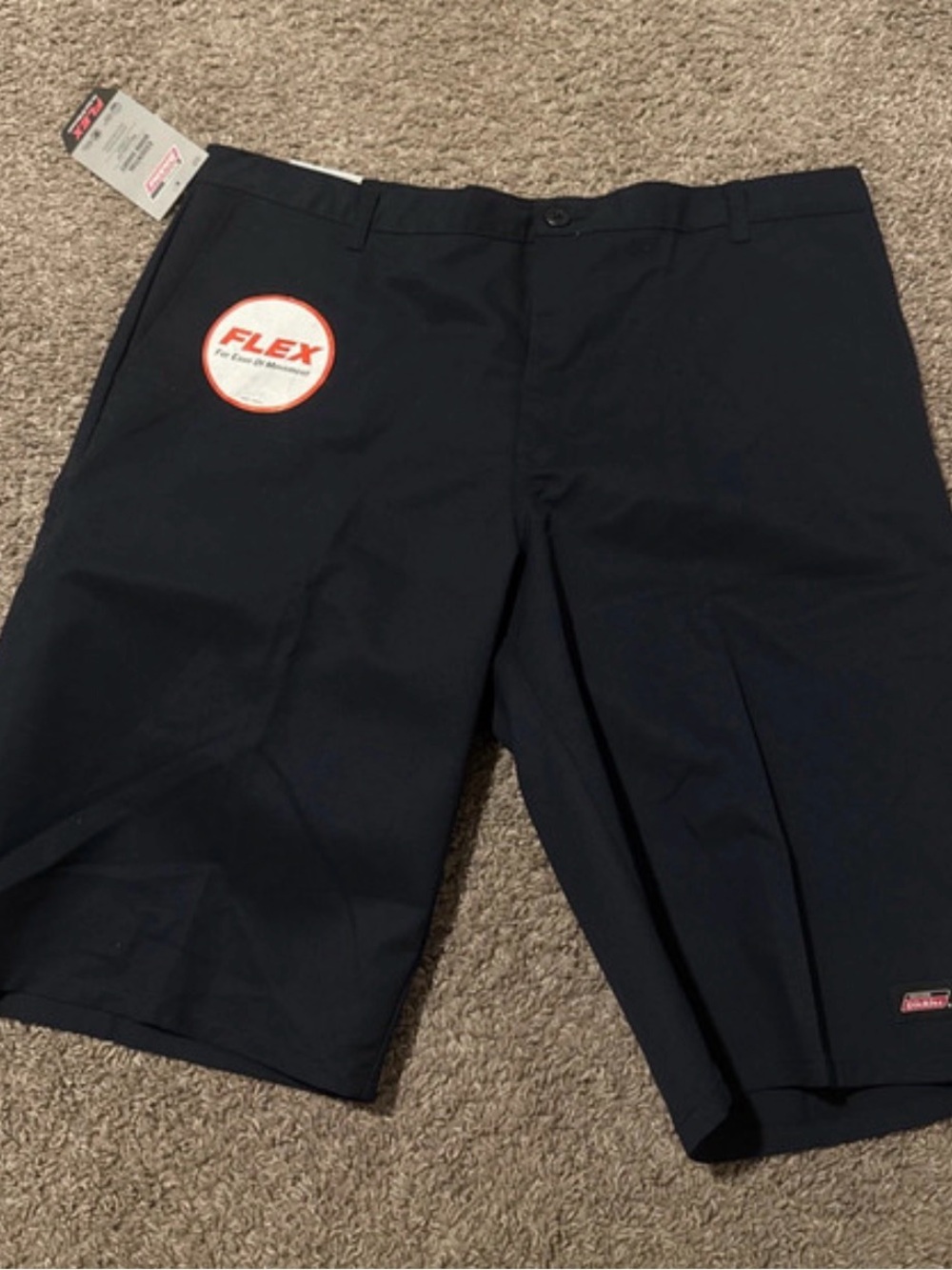 Dickies Men's Navy Flex Flat Front Shorts